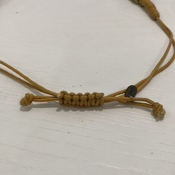 Tanjore Twisted Seed Beaded Teal And Sage Necklace - Picture 8 of 8